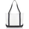 imageDALIX Daily Shoulder Tote Bag Premium Cotton in Mint GreenBlack Star