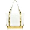 imageDALIX Daily Shoulder Tote Bag Premium Cotton in Mint GreenGold