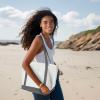 imageDALIX Daily Shoulder Tote Bag Premium Cotton in Mint GreenGray