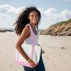 imageDALIX Daily Shoulder Tote Bag Premium Cotton in Mint GreenPink
