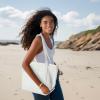 imageDALIX Daily Shoulder Tote Bag Premium Cotton in Mint GreenWhite