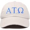 imageDALIX Alpha Tau Omega Fraternity Greek Letters Ball Cap Embroidered HatBeige