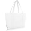imageDALIX Daily Shoulder Tote Bag Premium Cotton in Mint GreenWhite