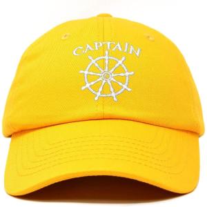 imageDALIX Captain Hat Sail Baseball Cap Navy Boat Men WomenGold