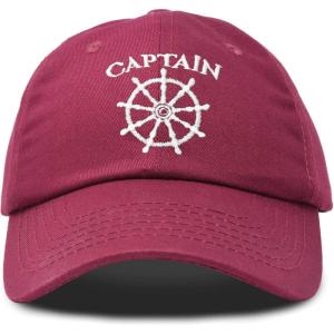 imageDALIX Captain Hat Sail Baseball Cap Navy Boat Men WomenMaroon
