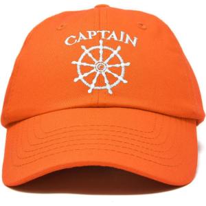 imageDALIX Captain Hat Sail Baseball Cap Navy Boat Men WomenOrange