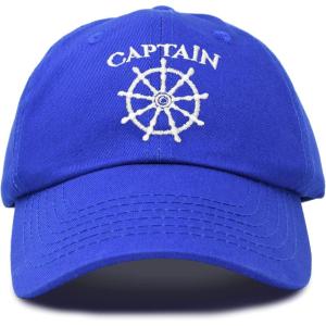 imageDALIX Captain Hat Sail Baseball Cap Navy Boat Men WomenRoyal Blue