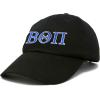 imageDALIX Beta Theta Pi Fraternity Greek Letters Ball Cap Embroidered HatBlack