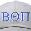 imageDALIX Beta Theta Pi Fraternity Greek Letters Ball Cap Embroidered HatGray