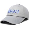 imageDALIX Beta Theta Pi Fraternity Greek Letters Ball Cap Embroidered HatGray