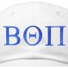 imageDALIX Beta Theta Pi Fraternity Greek Letters Ball Cap Embroidered HatWhite