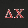 imageDALIX Delta Chi Greek Letters TShirt Mens Embroidered Fraternity ShirtBlack