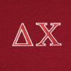 imageDALIX Delta Chi Greek Letters TShirt Mens Embroidered Fraternity ShirtMaroon