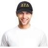 imageDALIX Delta Tau Delta Fraternity Greek Letters Ball Cap Embroidered HatBlack