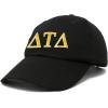 imageDALIX Delta Tau Delta Fraternity Greek Letters Ball Cap Embroidered HatBlack