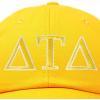 imageDALIX Delta Tau Delta Fraternity Greek Letters Ball Cap Embroidered HatGold