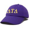 imageDALIX Delta Tau Delta Fraternity Greek Letters Ball Cap Embroidered HatPurple