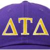 imageDALIX Delta Tau Delta Fraternity Greek Letters Ball Cap Embroidered HatPurple