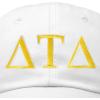 imageDALIX Delta Tau Delta Fraternity Greek Letters Ball Cap Embroidered HatWhite