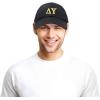 imageDALIX Delta Upsilon Fraternity Greek Letters Ball Cap Embroidered HatBlack