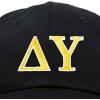 imageDALIX Delta Upsilon Fraternity Greek Letters Ball Cap Embroidered HatBlack