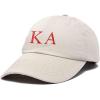 imageDALIX Kappa Alpha Order Fraternity Greek Letters Ball Cap Embroidered HatBeige