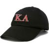 imageDALIX Kappa Alpha Order Fraternity Greek Letters Ball Cap Embroidered HatBlack