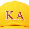 imageDALIX Kappa Alpha Order Fraternity Greek Letters Ball Cap Embroidered HatGold