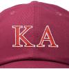 imageDALIX Kappa Alpha Order Fraternity Greek Letters Ball Cap Embroidered HatMaroon