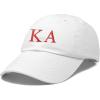 imageDALIX Kappa Alpha Order Fraternity Greek Letters Ball Cap Embroidered HatWhite