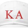 imageDALIX Kappa Alpha Order Fraternity Greek Letters Ball Cap Embroidered HatWhite