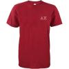 imageDALIX Delta Chi Greek Letters TShirt Mens Embroidered Fraternity ShirtMaroon