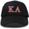 imageDALIX Kappa Alpha Order Fraternity Greek Letters Ball Cap Embroidered HatBlack