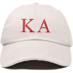 imageDALIX Kappa Alpha Order Fraternity Greek Letters Ball Cap Embroidered HatBeige