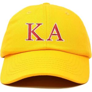 imageDALIX Kappa Alpha Order Fraternity Greek Letters Ball Cap Embroidered HatGold