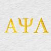 imageDALIX Alpha Psi Lambda Greek Letters TShirt Mens Embroidered Fraternity ShirtAsh Gray