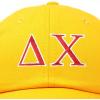 imageDALIX Delta Chi Fraternity Greek Letters Ball Cap Embroidered HatGold