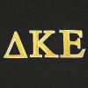 imageDALIX Delta Kappa Epsilon Greek Letters TShirt Mens Embroidered Fraternity ShirtBlack