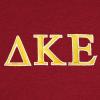imageDALIX Delta Kappa Epsilon Greek Letters TShirt Mens Embroidered Fraternity ShirtMaroon