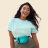imageDALIX Fanny Pack w 3 Pockets Traveling Concealment Pouch Airport Money BagAqua