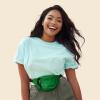 imageDALIX Fanny Pack w 3 Pockets Traveling Concealment Pouch Airport Money BagGreen