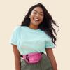 imageDALIX Fanny Pack w 3 Pockets Traveling Concealment Pouch Airport Money BagHot Pink