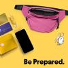 imageDALIX Fanny Pack w 3 Pockets Traveling Concealment Pouch Airport Money BagHot Pink