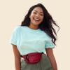 imageDALIX Fanny Pack w 3 Pockets Traveling Concealment Pouch Airport Money BagMaroon