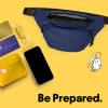 imageDALIX Fanny Pack w 3 Pockets Traveling Concealment Pouch Airport Money BagNavy Blue