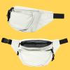 imageDALIX Fanny Pack w 3 Pockets Traveling Concealment Pouch Airport Money BagNude