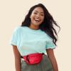 imageDALIX Fanny Pack w 3 Pockets Traveling Concealment Pouch Airport Money BagRed