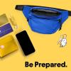 imageDALIX Fanny Pack w 3 Pockets Traveling Concealment Pouch Airport Money BagRoyal Blue