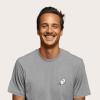 imageDALIX Ghost Embroidered Relaxed Heavy Soft Cotton T Shirt MensAthletic Heather