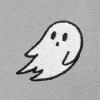 imageDALIX Ghost Embroidered Relaxed Heavy Soft Cotton T Shirt MensAthletic Heather